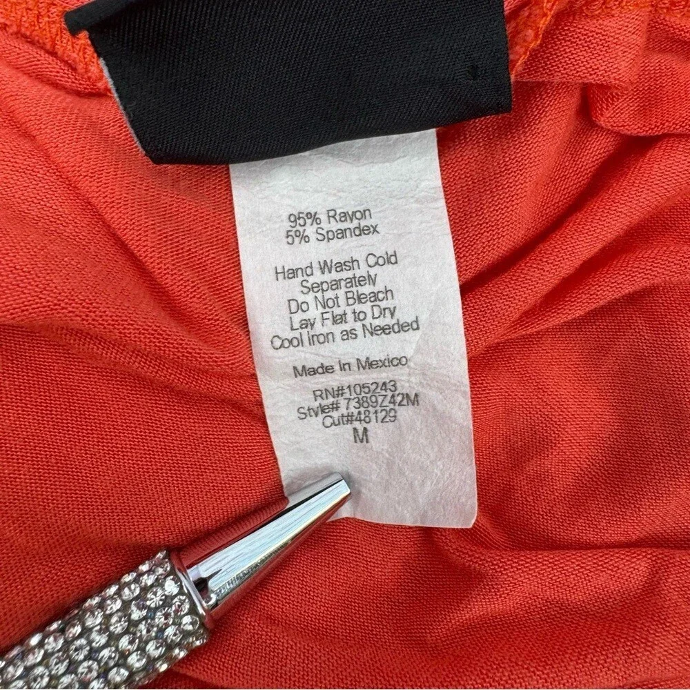 Jkla California cardigan waterfall Women's orange Red Open Front Cardigan